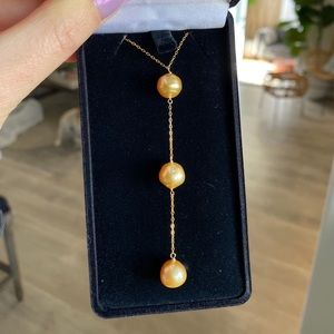 Misha Hawaii Golden South Sea Pearl Necklace